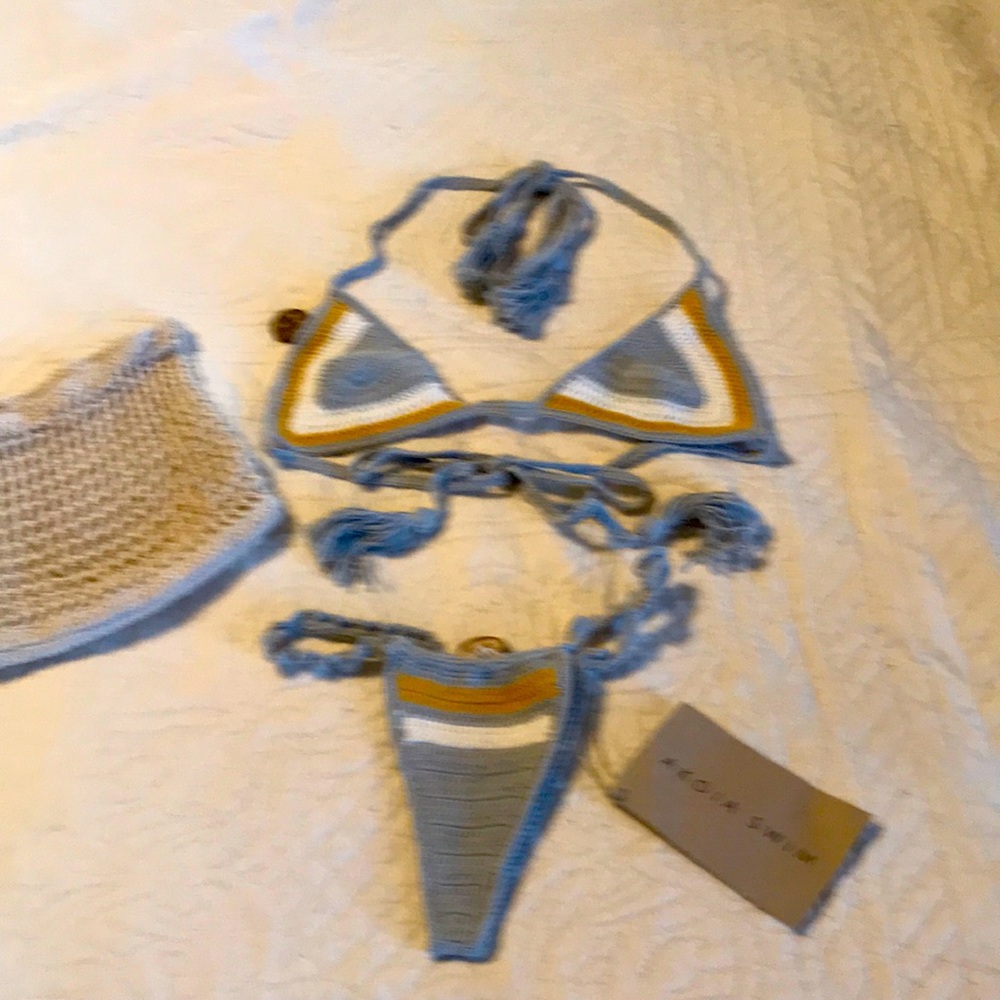 AKOIA Algarve bikini color Grey. New with tags. Top and bottom size XS.